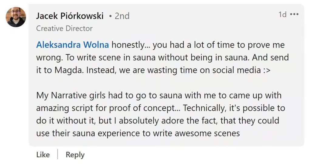 Oyun geliştiricisinin çalışanların çıplak sauna seansları yapması yönündeki talebi tartışmalara yol açtı 1 oyun gelistiricisinin calisanlarin ciplak sauna seanslari yapmasi yonundeki talebi tartismalara yol acti 0 nfRNshFu