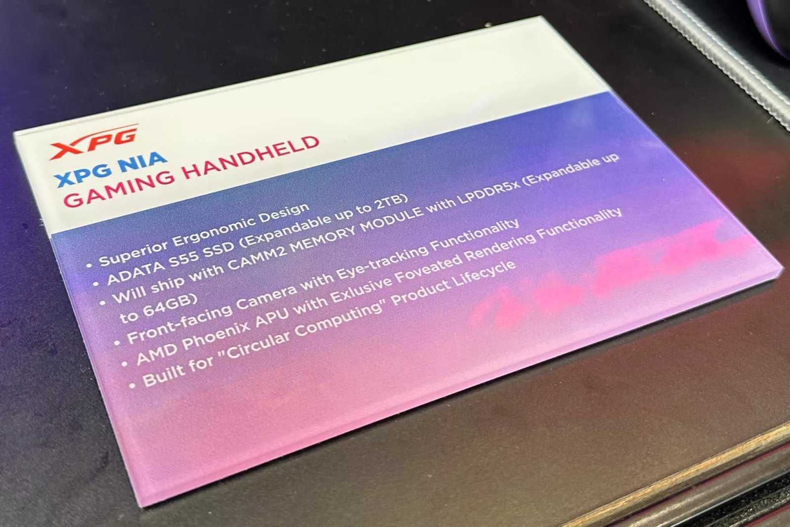 XPG'nin yakında çıkacak el tipi oyun bilgisayarı, gözle takip edilen foveated rendering ve değiştirilebilir DRAM özelliklerine sahiptir 1 xpgnin yakinda cikacak el tipi oyun bilgisayari gozle takip edilen foveated rendering ve degistirilebilir pnicnnV5