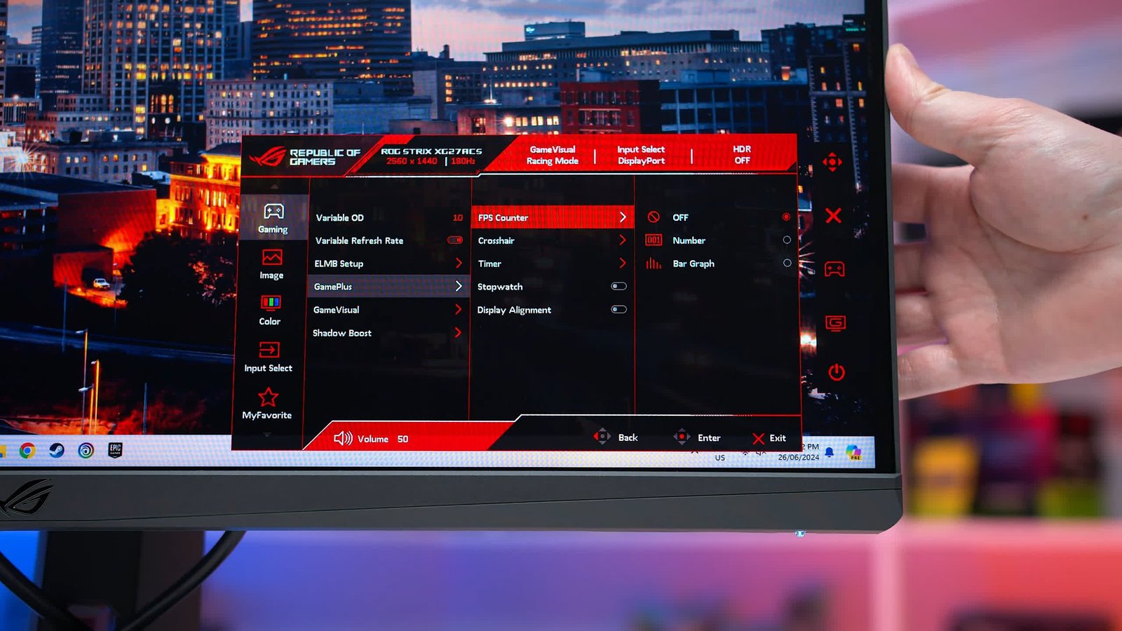 asus rog strix xg27acs 27 incelemesi 300 dolardan az fiyata hizli 1440p oyun 9 BpIi5DSS