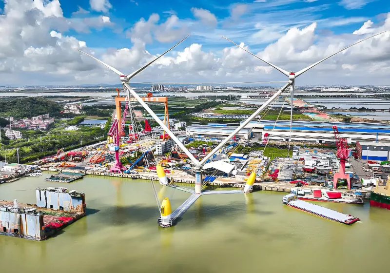 cinin yuzen cift rotorlu ruzgar turbini o kadar saglam ki kasirgalar sirasinda bile calisabiliyor Prvvfivq