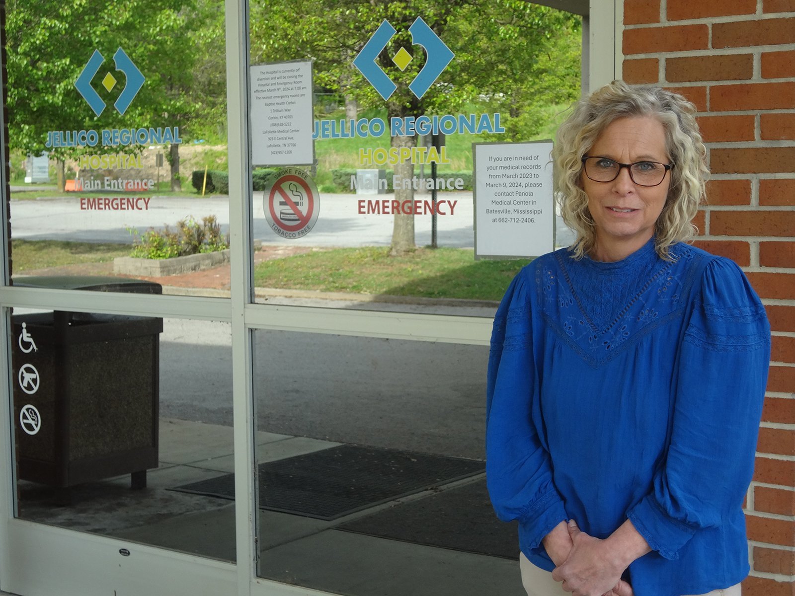 Sandy Terry, the mayor of Jellico, Tennessee, says local officials...