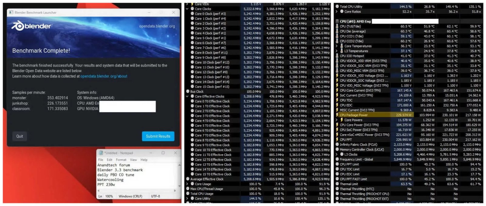 ryzen 9 9950x blender kiyaslamalari 7950xe kiyasla buyuk performans iyilestirmeleri gosteriyor 0 V1tbSjve