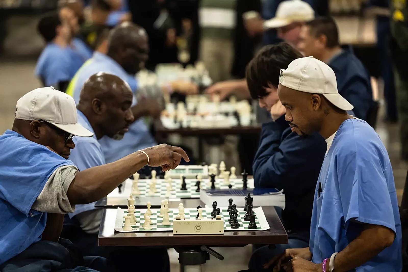 San Quentin SkunkWorks hosted a guard-vs.-prisoner chess tournament at the...