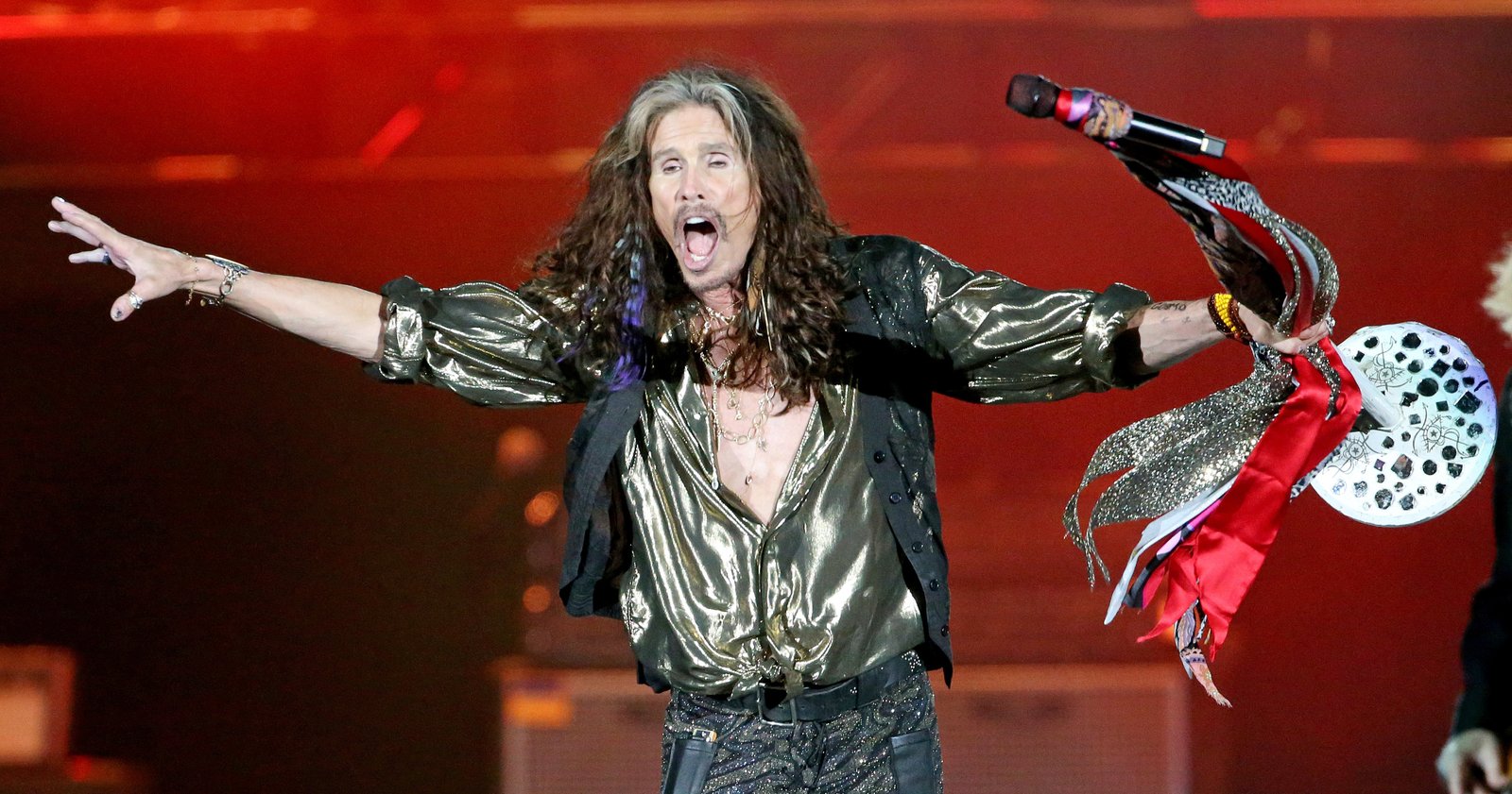 BOSTON, MA &ndash; September 8: Steven Tyler of Aerosmith performs...