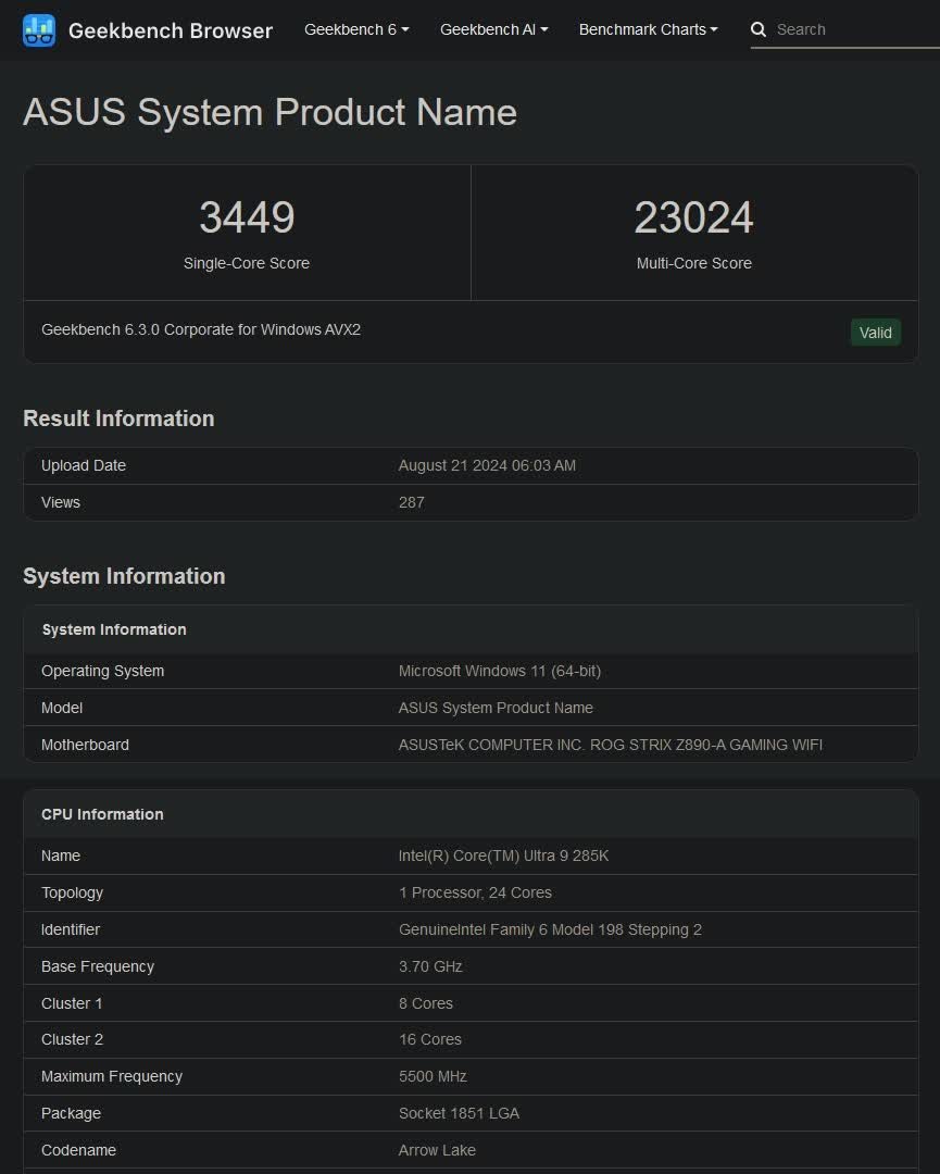 Intel Core Ultra 9 285K "Arrow Lake" CPU 5.7GHz saat hızıyla ortaya çıktı 1 intel core ultra 9 285k arrow lake cpu 57ghz saat hiziyla ortaya cikti 0